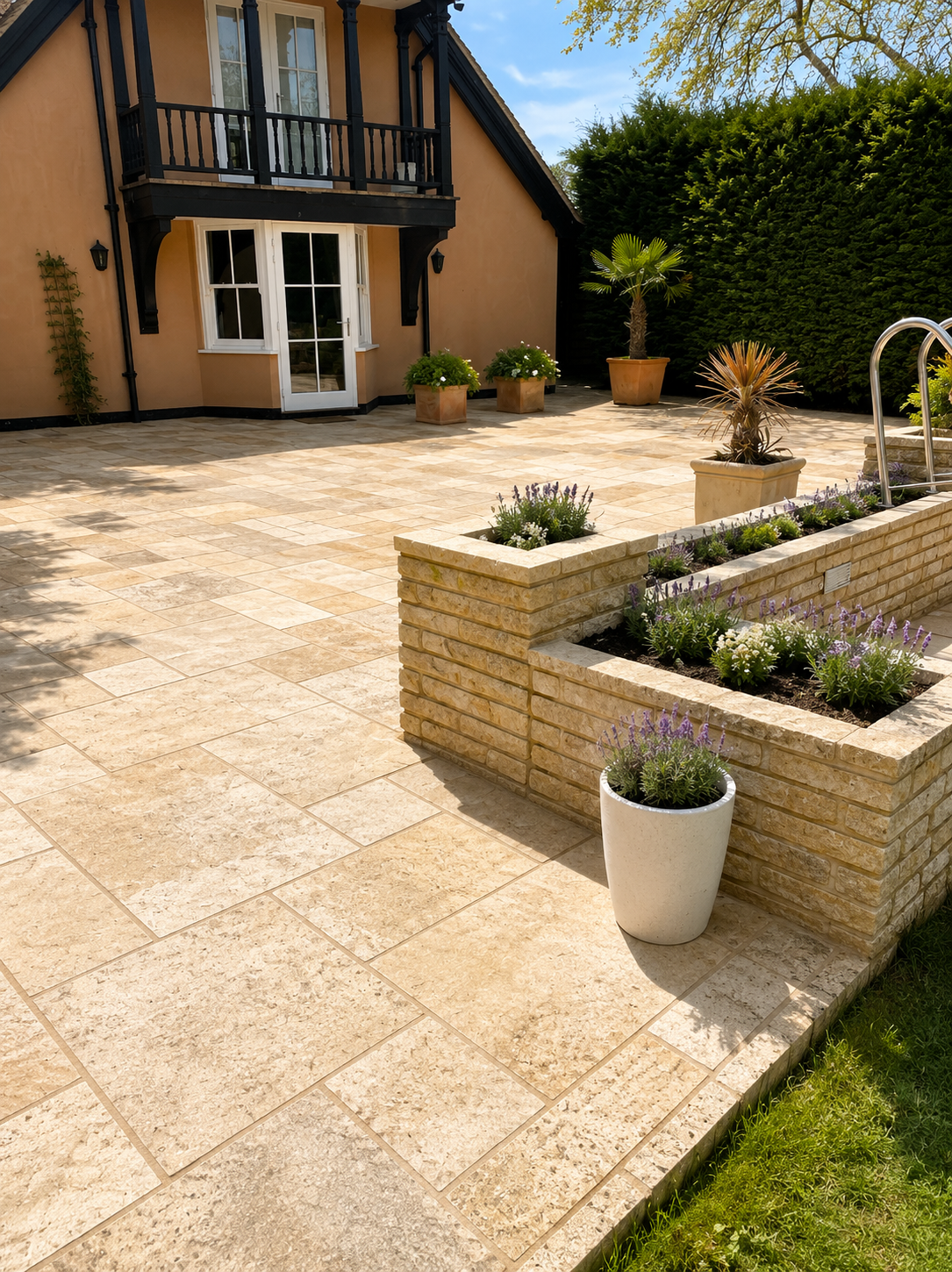 New border planting and garden improvements in Berkshire